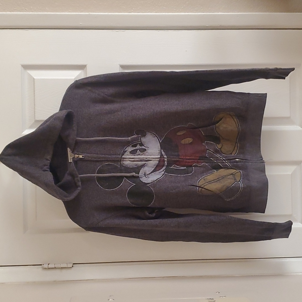 Disney Mickey Mouse Zipper Hoodie Size Small